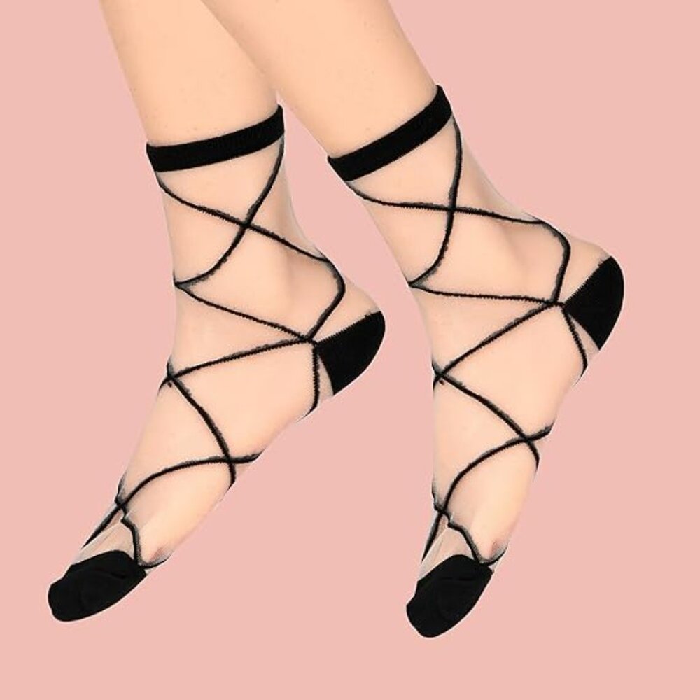 Women's Sheer Socks‎ 5 different Pairs